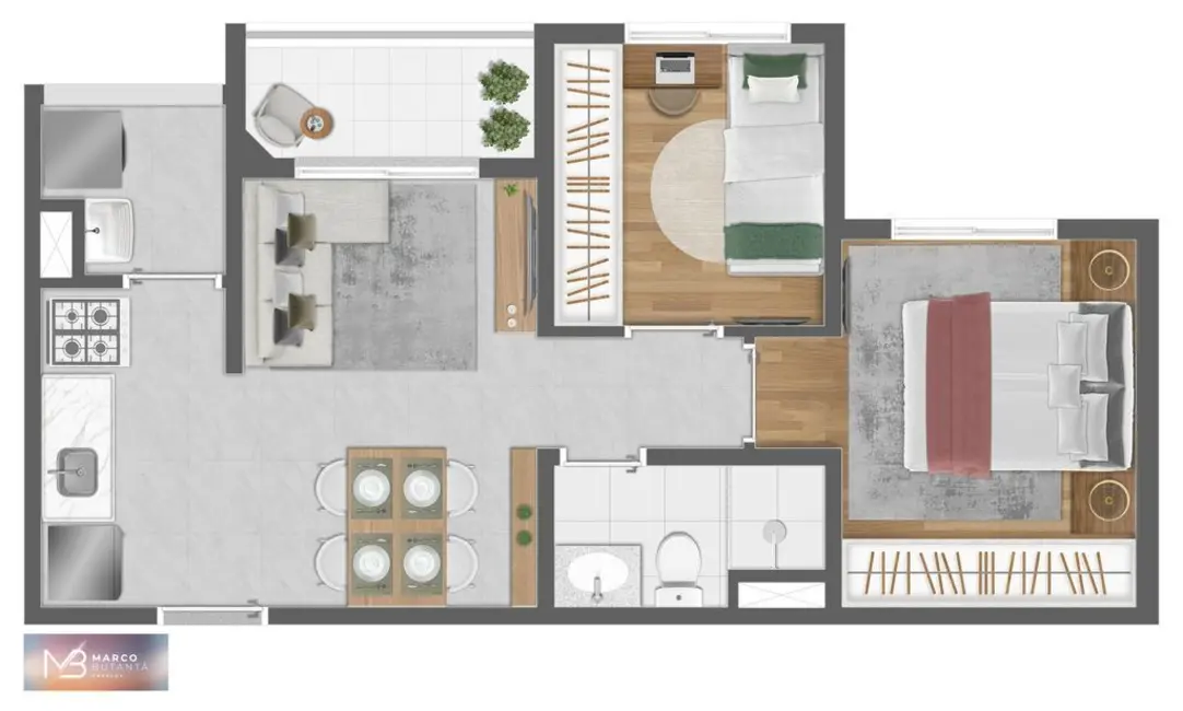 Apartamento com 1 quarto à venda, 30m2 em Butantã, São Paulo - SP - imagem 4 Foto 4 de Apartamento com 1 quarto à venda, 30m2 em Butantã, São Paulo - SP