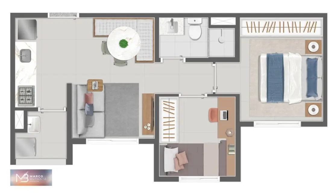 Apartamento com 1 quarto à venda, 30m2 em Butantã, São Paulo - SP - imagem 8 Foto 8 de Apartamento com 1 quarto à venda, 30m2 em Butantã, São Paulo - SP