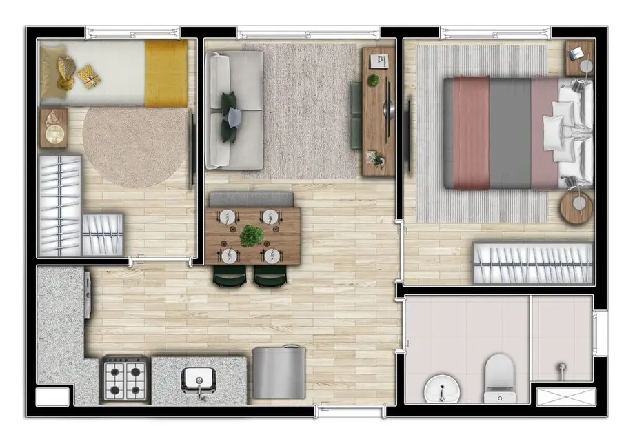 Kitnet com 1 quarto à venda, 26m2 em Barra Funda, São Paulo - SP - imagem 4 Foto 4 de Kitnet com 1 quarto à venda, 26m2 em Barra Funda, São Paulo - SP