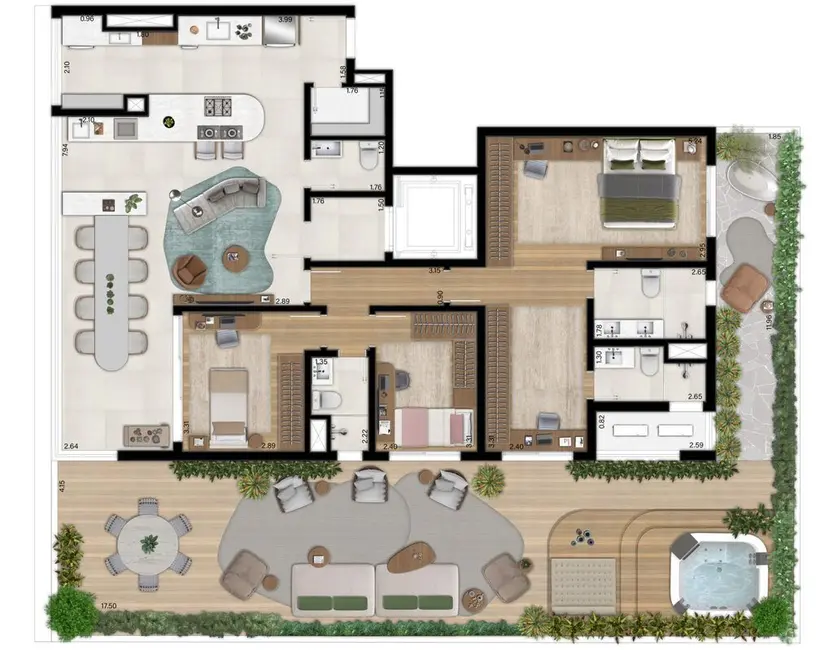 Foto 6 de Apartamento com 4 quartos à venda, 151m2 em Pinheiros, São Paulo - SP