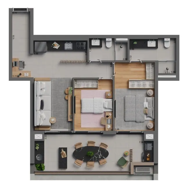 Apartamento com 3 quartos à venda, 98m2 em Vila Pompéia, São Paulo - SP - imagem 3 Foto 3 de Apartamento com 3 quartos à venda, 98m2 em Vila Pompéia, São Paulo - SP