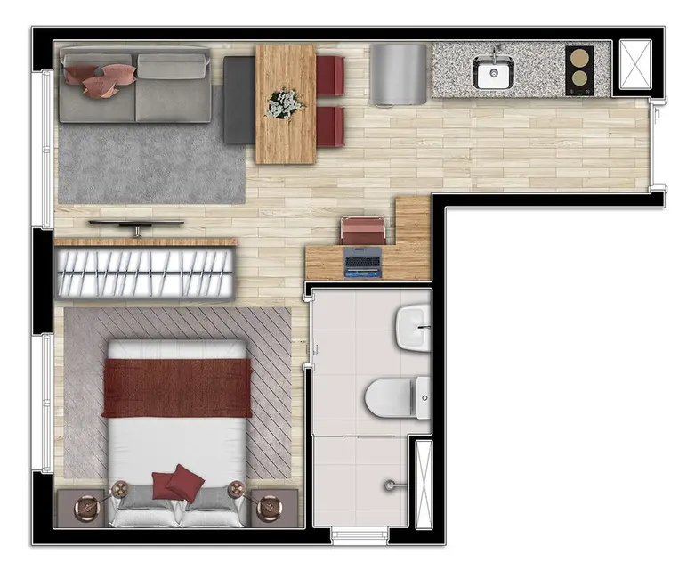 Foto 9 de Kitnet com 1 quarto à venda, 24m2 em Vila Buarque, São Paulo - SP