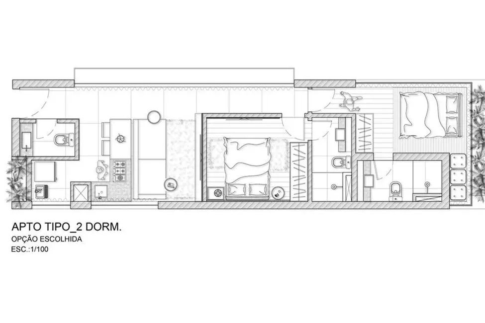 Apartamento com 2 quartos à venda, 60m2 em Vila Madalena, São Paulo - SP - imagem 6 Foto 6 de Apartamento com 2 quartos à venda, 60m2 em Vila Madalena, São Paulo - SP