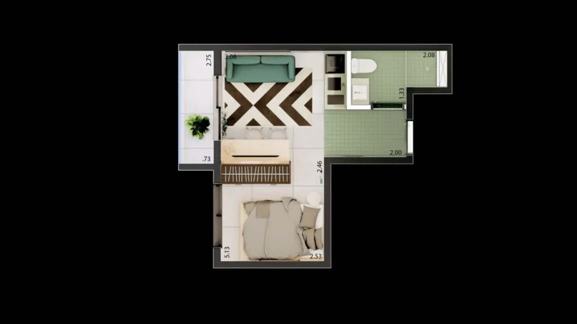 Foto 1 de Kitnet com 1 quarto à venda, 16m2 em Vila Buarque, São Paulo - SP