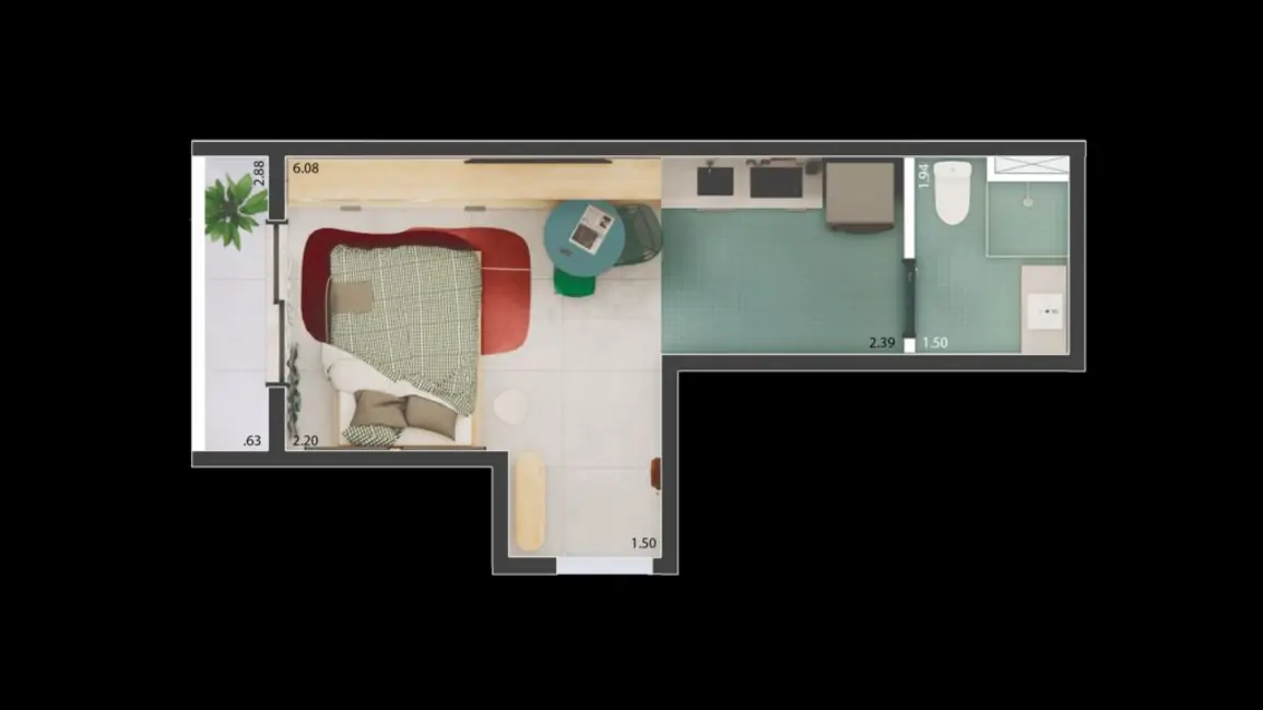 Foto 6 de Kitnet com 1 quarto à venda, 16m2 em Vila Buarque, São Paulo - SP