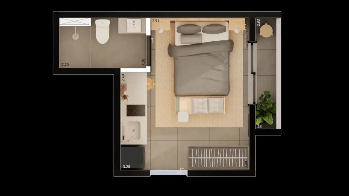 Foto 3 de Kitnet com 1 quarto à venda, 17m2 em Vila Buarque, São Paulo - SP