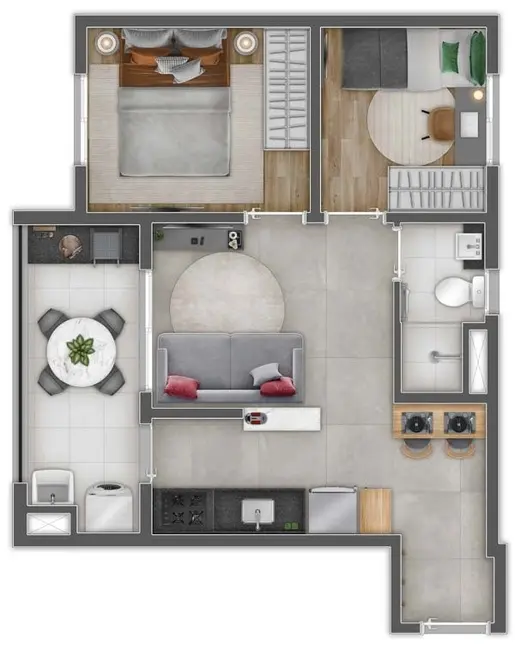 Apartamento com 1 quarto à venda, 28m2 em Ipiranga, São Paulo - SP - imagem 6 Foto 6 de Apartamento com 1 quarto à venda, 28m2 em Ipiranga, São Paulo - SP