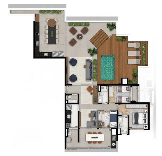 Apartamento com 2 quartos à venda, 64m2 em Campo Belo, São Paulo - SP - imagem 6 Foto 6 de Apartamento com 2 quartos à venda, 64m2 em Campo Belo, São Paulo - SP