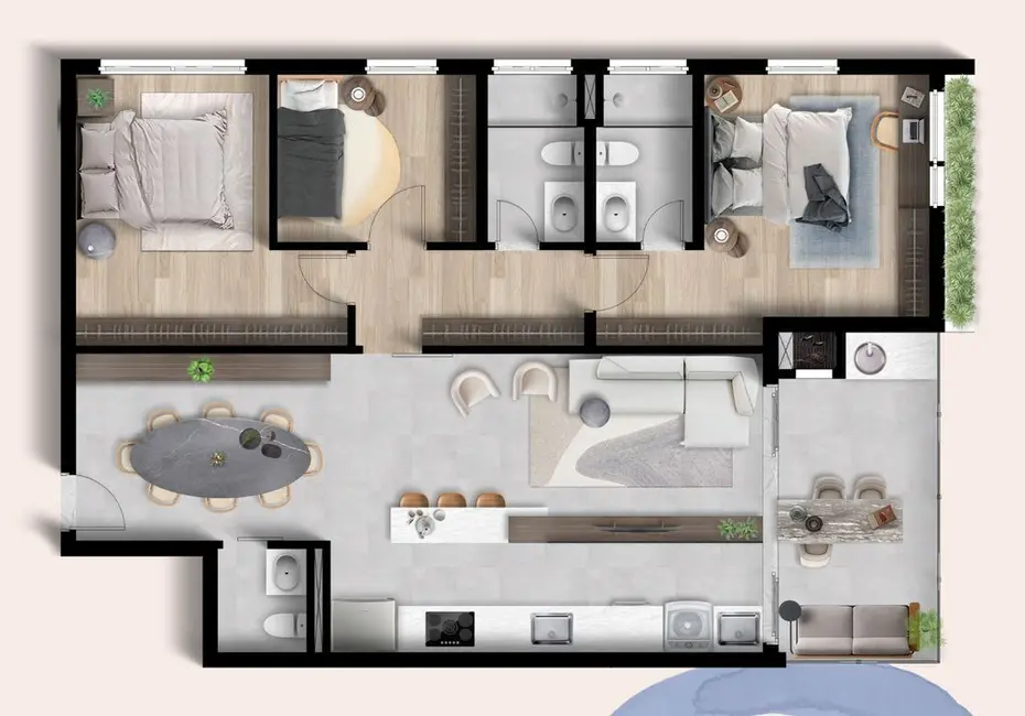 Apartamento com 2 quartos à venda, 71m2 em Parque Campolim, Sorocaba - SP - imagem 2 Foto 2 de Apartamento com 2 quartos à venda, 71m2 em Parque Campolim, Sorocaba - SP