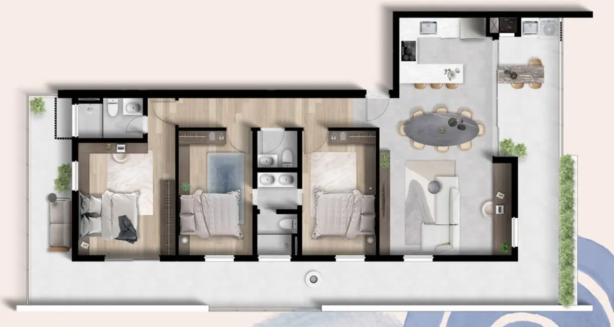 Apartamento com 2 quartos à venda, 71m2 em Parque Campolim, Sorocaba - SP - imagem 4 Foto 4 de Apartamento com 2 quartos à venda, 71m2 em Parque Campolim, Sorocaba - SP