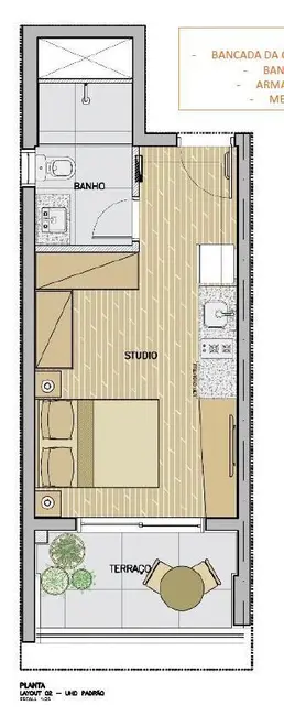 Foto 6 de Kitnet com 1 quarto à venda, 28m2 em Consolação, São Paulo - SP