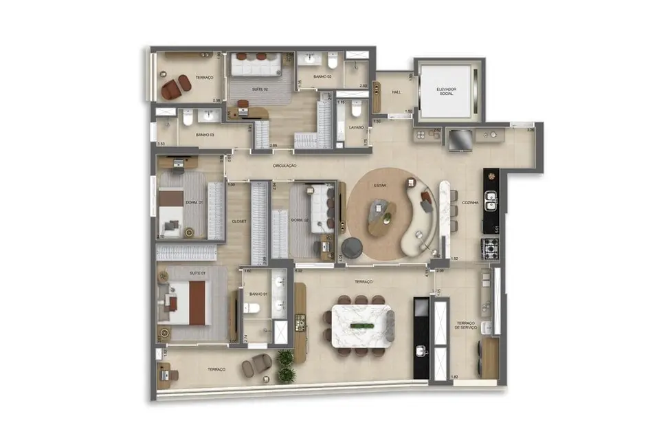 Foto 9 de Apartamento com 2 quartos à venda, 74m2 em Belém, São Paulo - SP