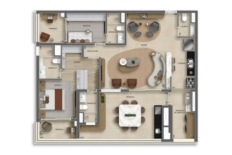 Foto 5 de Apartamento com 2 quartos à venda, 74m2 em Belém, São Paulo - SP