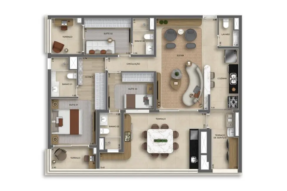 Foto 6 de Apartamento com 2 quartos à venda, 74m2 em Belém, São Paulo - SP