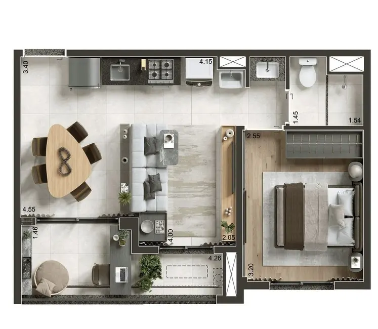 Foto 4 de Apartamento com 1 quarto à venda, 30m2 em Alto da Boa Vista, São Paulo - SP