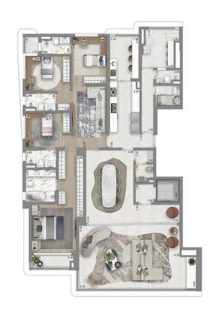 Apartamento com 4 quartos à venda, 259m2 em Perdizes, São Paulo - SP - imagem 4 Foto 4 de Apartamento com 4 quartos à venda, 259m2 em Perdizes, São Paulo - SP