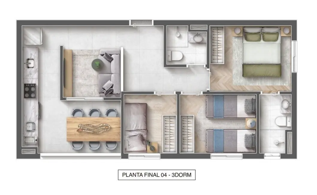 Apartamento com 3 quartos à venda, 53m2 em Jardim São Paulo(Zona Norte), São Paulo - SP - imagem 4 Foto 4 de Apartamento com 3 quartos à venda, 53m2 em Jardim São Paulo(Zona Norte), São Paulo - SP