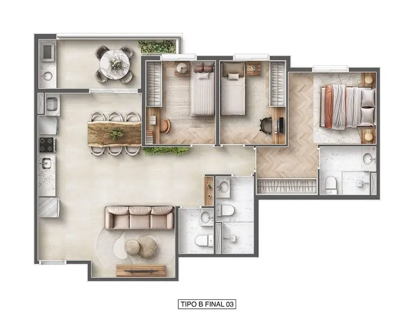 Foto 6 de Cobertura com 3 quartos à venda, 155m2 em Vila Augusta, Guarulhos - SP