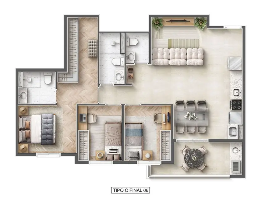 Foto 1 de Cobertura com 3 quartos à venda, 155m2 em Vila Augusta, Guarulhos - SP