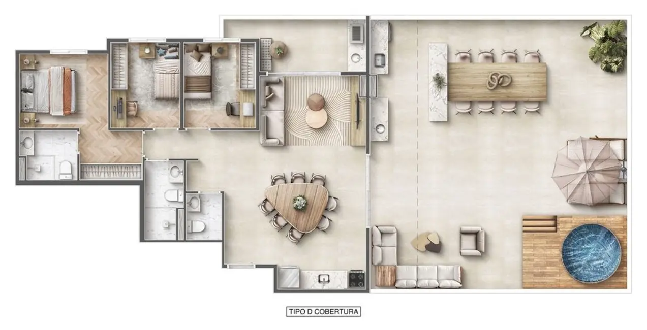 Foto 2 de Cobertura com 3 quartos à venda, 155m2 em Vila Augusta, Guarulhos - SP