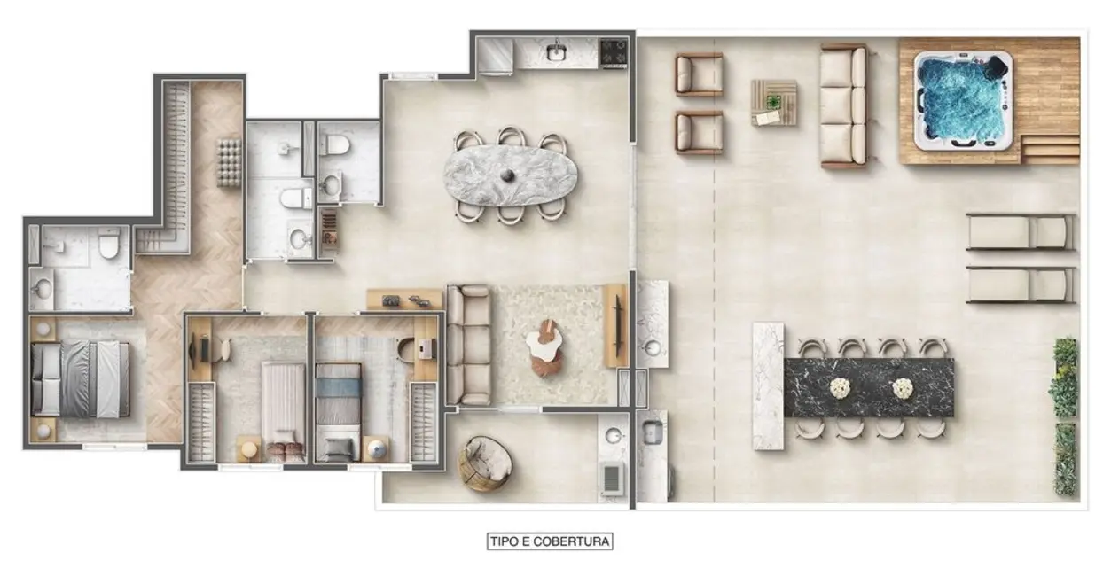 Foto 5 de Cobertura com 3 quartos à venda, 155m2 em Vila Augusta, Guarulhos - SP
