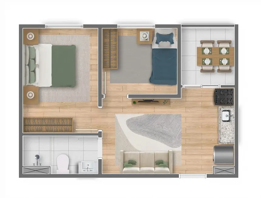 Apartamento com 1 quarto à venda, 43m2 em Ipiranga, São Paulo - SP - imagem 5 Foto 5 de Apartamento com 1 quarto à venda, 43m2 em Ipiranga, São Paulo - SP