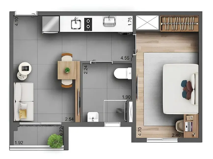Apartamento com 1 quarto à venda, 27m2 em Ipiranga, São Paulo - SP - imagem 1 Foto 1 de Apartamento com 1 quarto à venda, 27m2 em Ipiranga, São Paulo - SP
