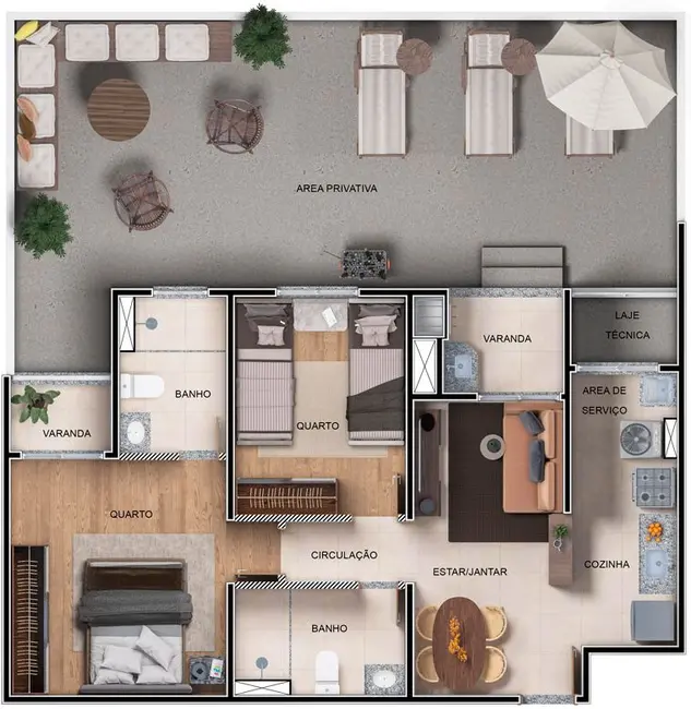 Foto 4 de Apartamento com 2 quartos à venda, 57m2 em Vila Augusta, Guarulhos - SP