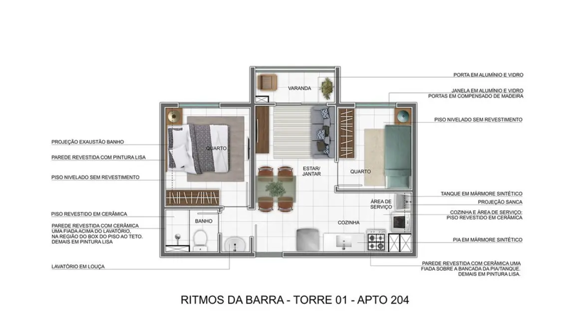 Apartamento com 2 quartos à venda, 35m2 em Várzea da Barra Funda, São Paulo - SP - imagem 5 Foto 5 de Apartamento com 2 quartos à venda, 35m2 em Várzea da Barra Funda, São Paulo - SP