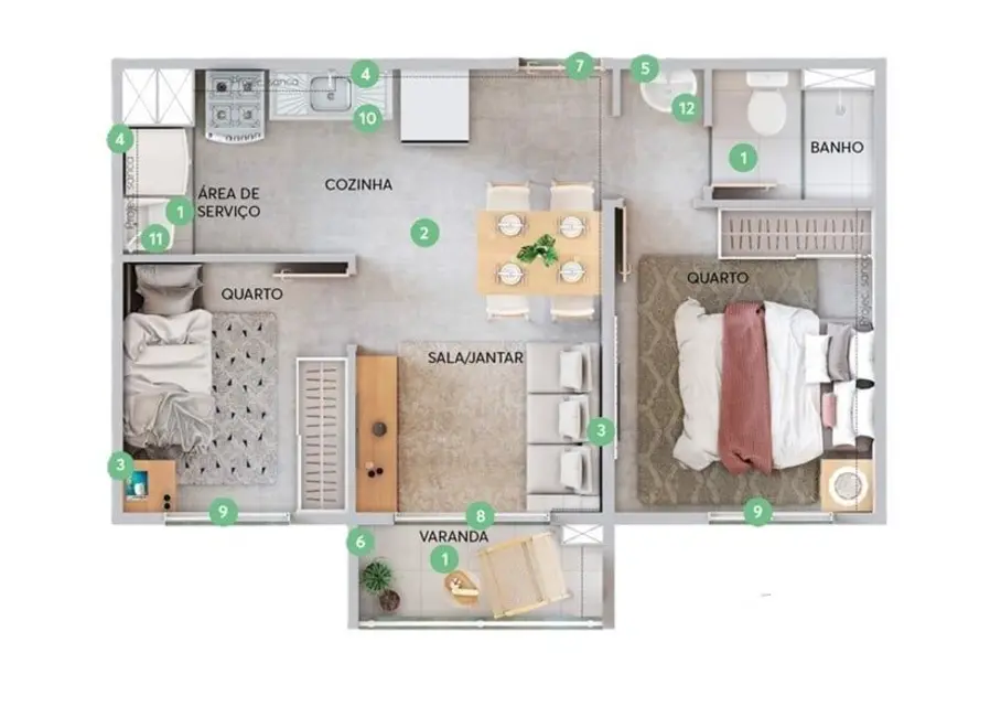 Foto 4 de Apartamento com 2 quartos à venda, 34m2 em Vila Liviero, São Paulo - SP