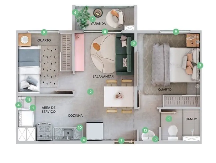 Foto 2 de Apartamento com 2 quartos à venda, 34m2 em Vila Liviero, São Paulo - SP