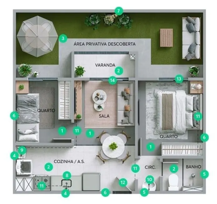 Apartamento com 2 quartos à venda, 52m2 em Pirituba, São Paulo - SP - imagem 8 Foto 8 de Apartamento com 2 quartos à venda, 52m2 em Pirituba, São Paulo - SP