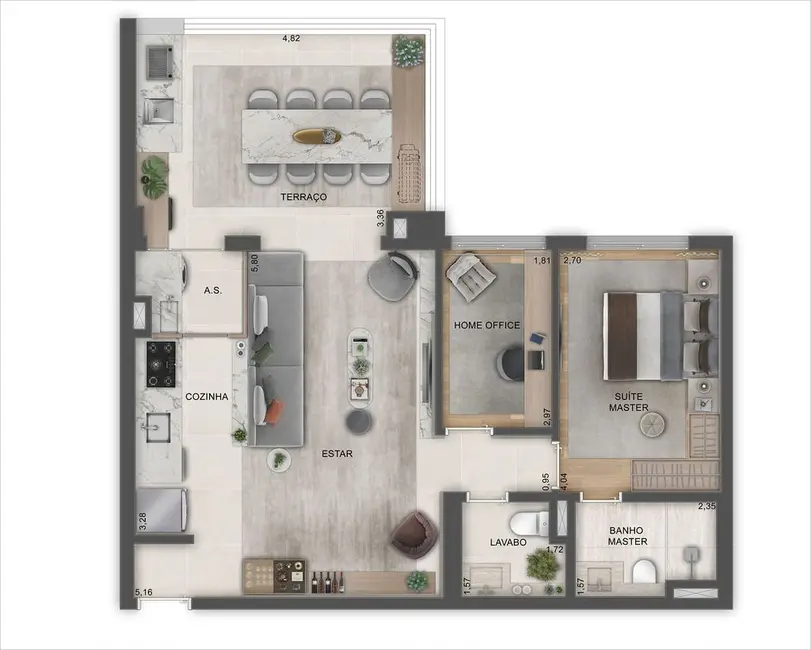 Foto 2 de Apartamento com 2 quartos à venda, 81m2 em Água Branca, São Paulo - SP