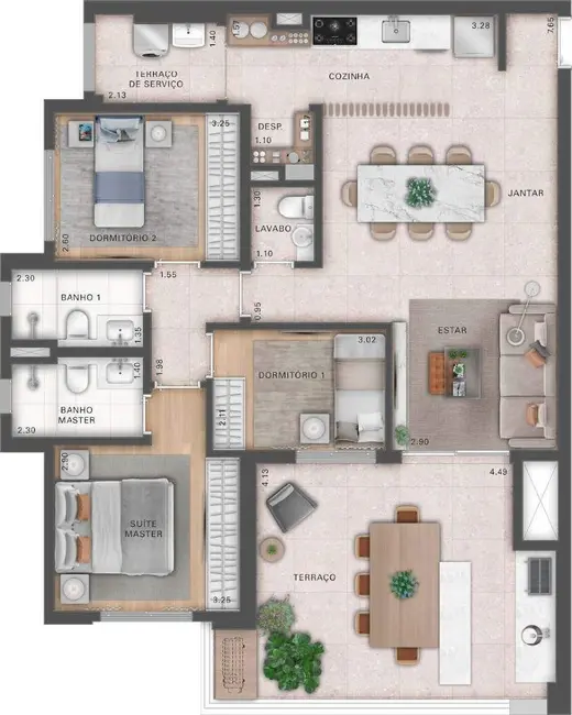Apartamento com 2 quartos à venda, 81m2 em Água Branca, São Paulo - SP - imagem 3 Foto 3 de Apartamento com 2 quartos à venda, 81m2 em Água Branca, São Paulo - SP