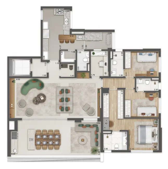 Apartamento com 4 quartos à venda, 165m2 em Água Branca, São Paulo - SP - imagem 2 Foto 2 de Apartamento com 4 quartos à venda, 165m2 em Água Branca, São Paulo - SP