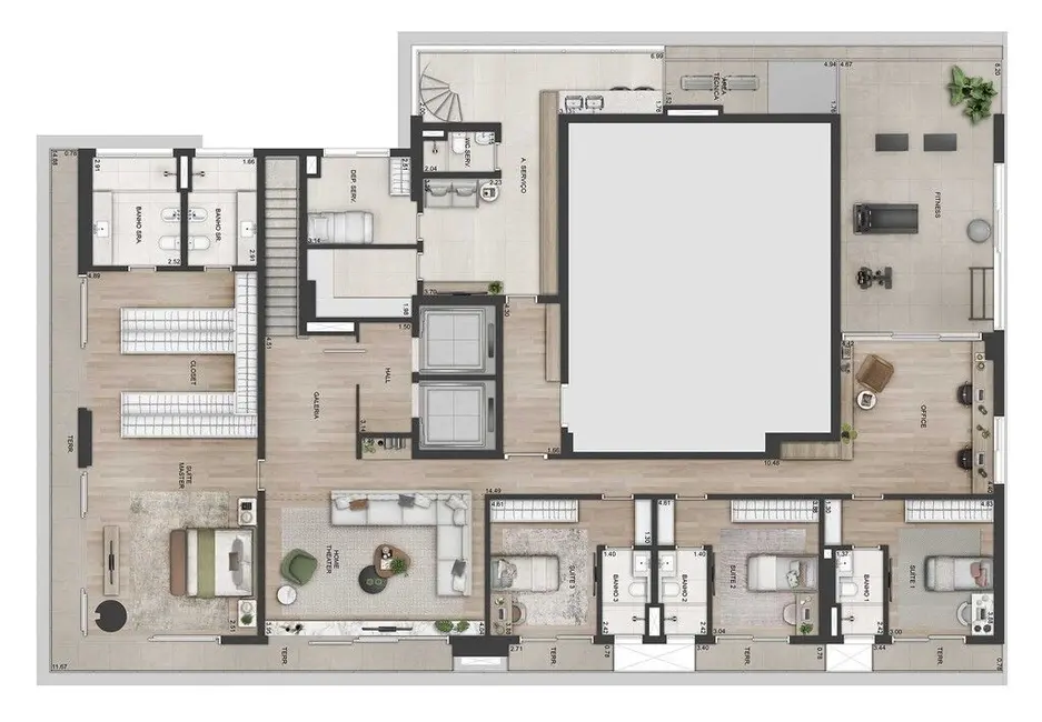 Apartamento com 4 quartos à venda, 368m2 em Jardim Paulista, São Paulo - SP - imagem 4 Foto 4 de Apartamento com 4 quartos à venda, 368m2 em Jardim Paulista, São Paulo - SP