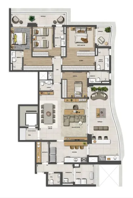 Foto 1 de Apartamento com 4 quartos à venda, 293m2 em Água Branca, São Paulo - SP