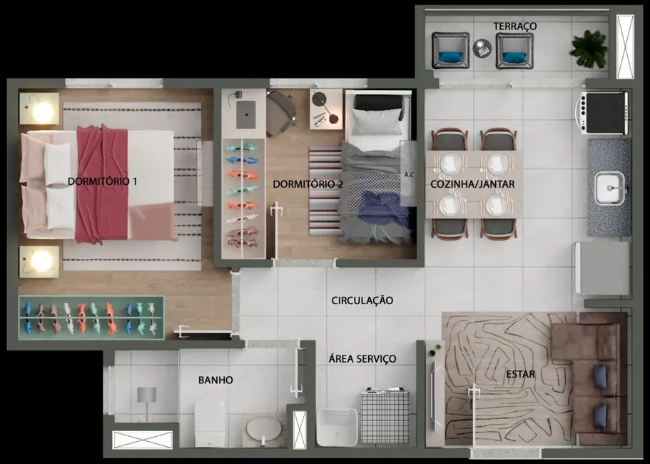 Foto 2 de Apartamento com 2 quartos à venda, 37m2 em Rio Pequeno, São Paulo - SP