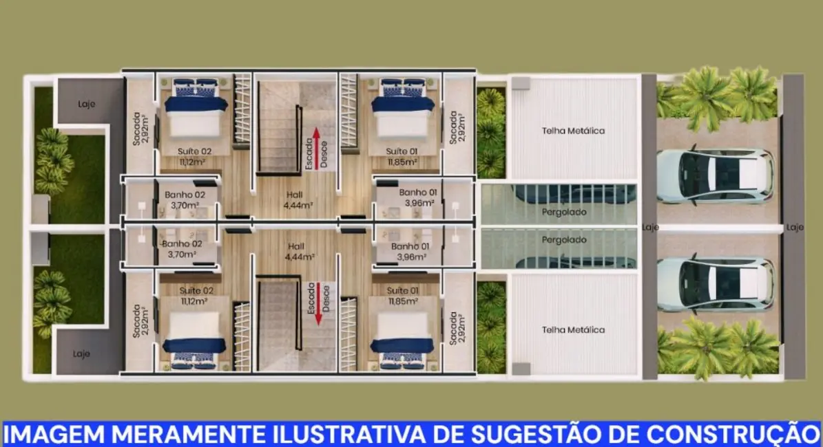 Foto 2 de Terreno / Lote à venda, 250m2 em Jardim Marlene Miranda, Taubate - SP