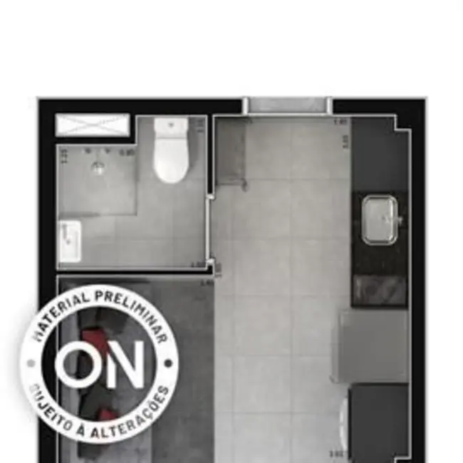 Foto 2 de Kitnet com 1 quarto à venda, 21m2 em Bela Vista, São Paulo - SP