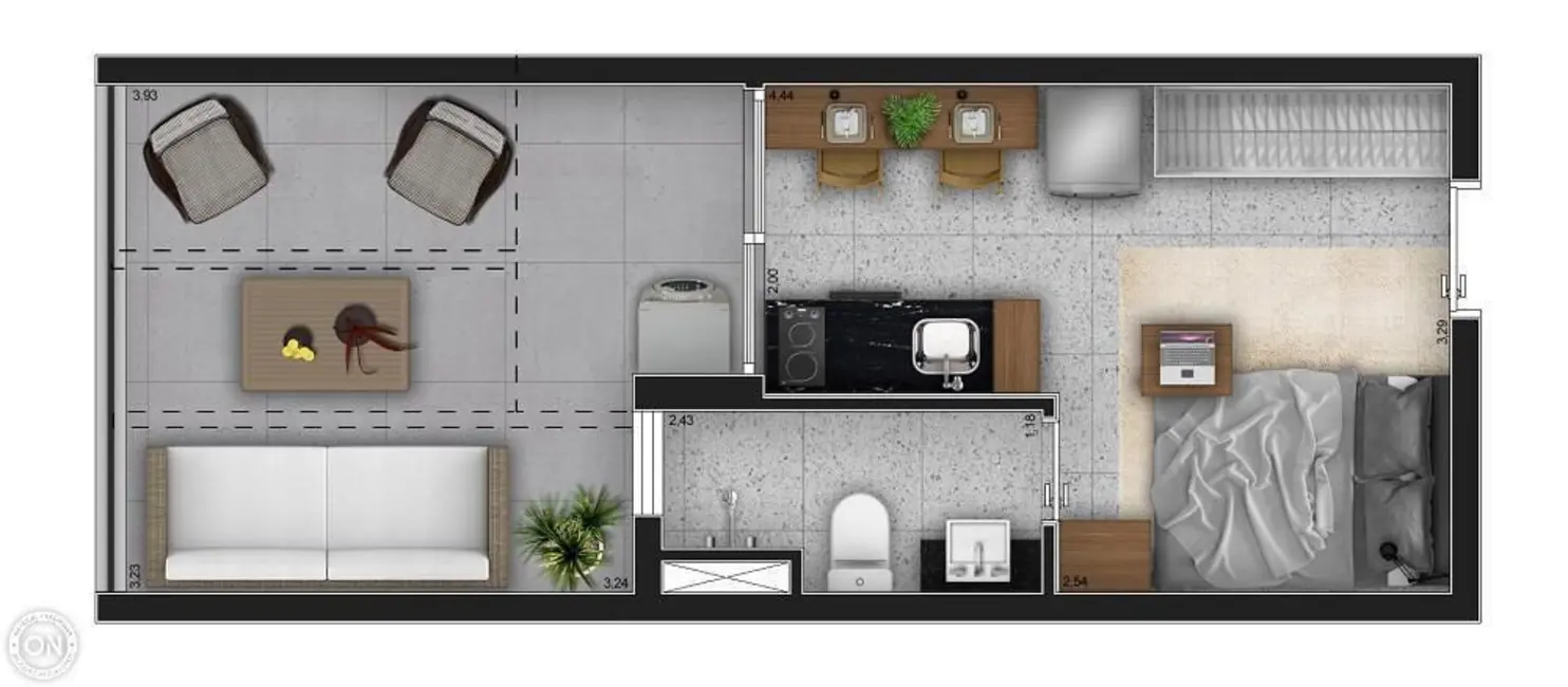 Foto 2 de Kitnet com 1 quarto à venda, 30m2 em Moema, São Paulo - SP