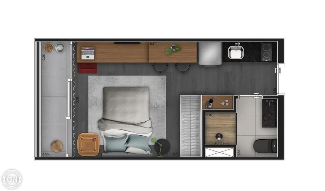 Foto 1 de Kitnet com 1 quarto à venda, 30m2 em Moema, São Paulo - SP