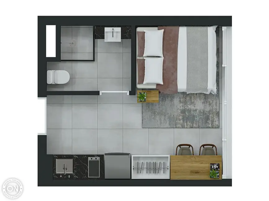 Foto 2 de Kitnet com 1 quarto à venda, 17m2 em Santo Amaro, São Paulo - SP