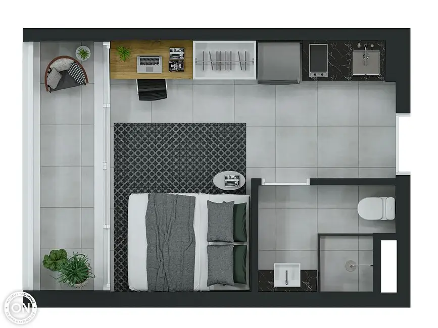 Kitnet com 1 quarto à venda, 17m2 em Santo Amaro, São Paulo - SP - imagem 4 Foto 4 de Kitnet com 1 quarto à venda, 17m2 em Santo Amaro, São Paulo - SP