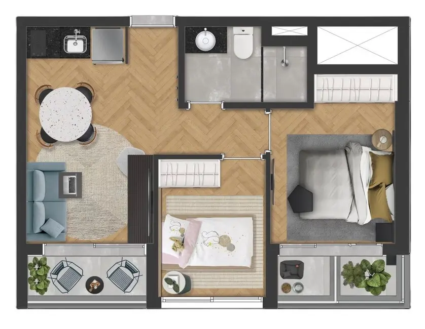 Foto 4 de Kitnet com 1 quarto à venda, 24m2 em Alto da Boa Vista, São Paulo - SP