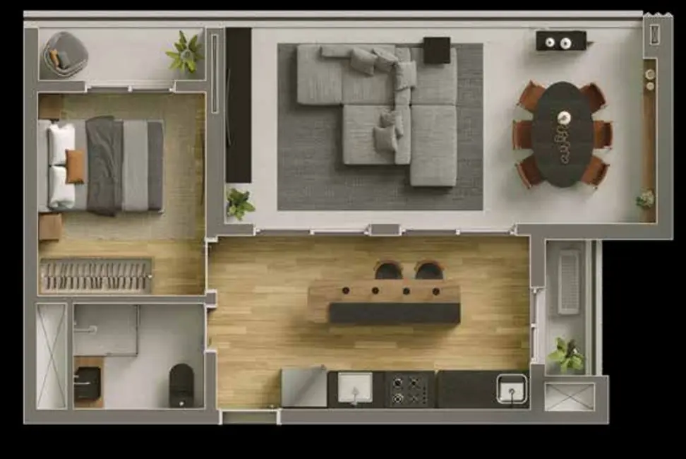 Foto 4 de Kitnet com 1 quarto à venda, 55m2 em Vila Olímpia, São Paulo - SP