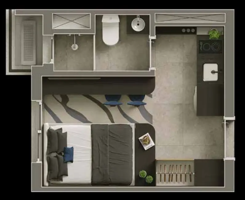 Foto 3 de Kitnet com 1 quarto à venda, 55m2 em Vila Olímpia, São Paulo - SP