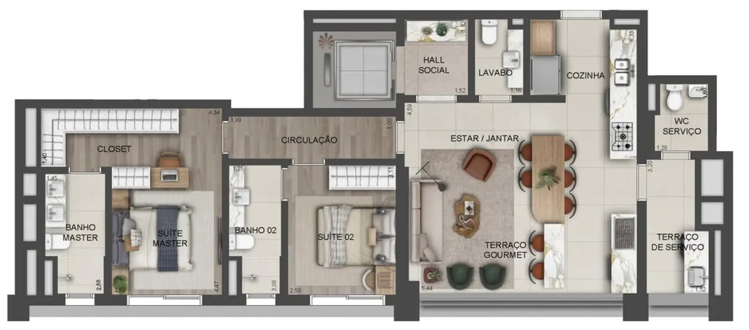 Apartamento com 4 quartos à venda, 288m2 em Paraíso, São Paulo - SP - imagem 4 Foto 4 de Apartamento com 4 quartos à venda, 288m2 em Paraíso, São Paulo - SP