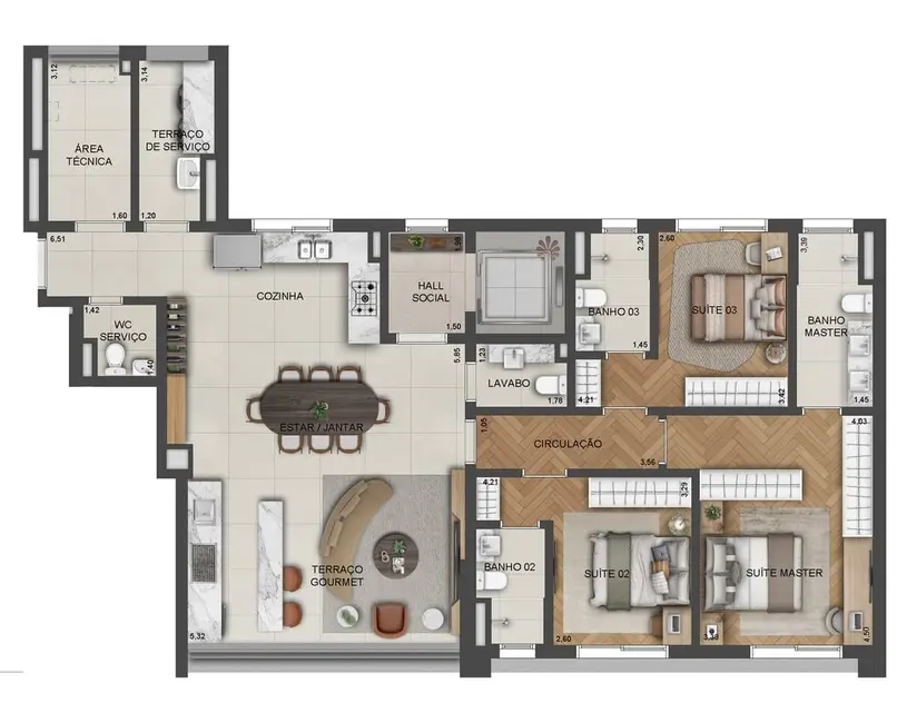 Apartamento com 4 quartos à venda, 288m2 em Paraíso, São Paulo - SP - imagem 2 Foto 2 de Apartamento com 4 quartos à venda, 288m2 em Paraíso, São Paulo - SP