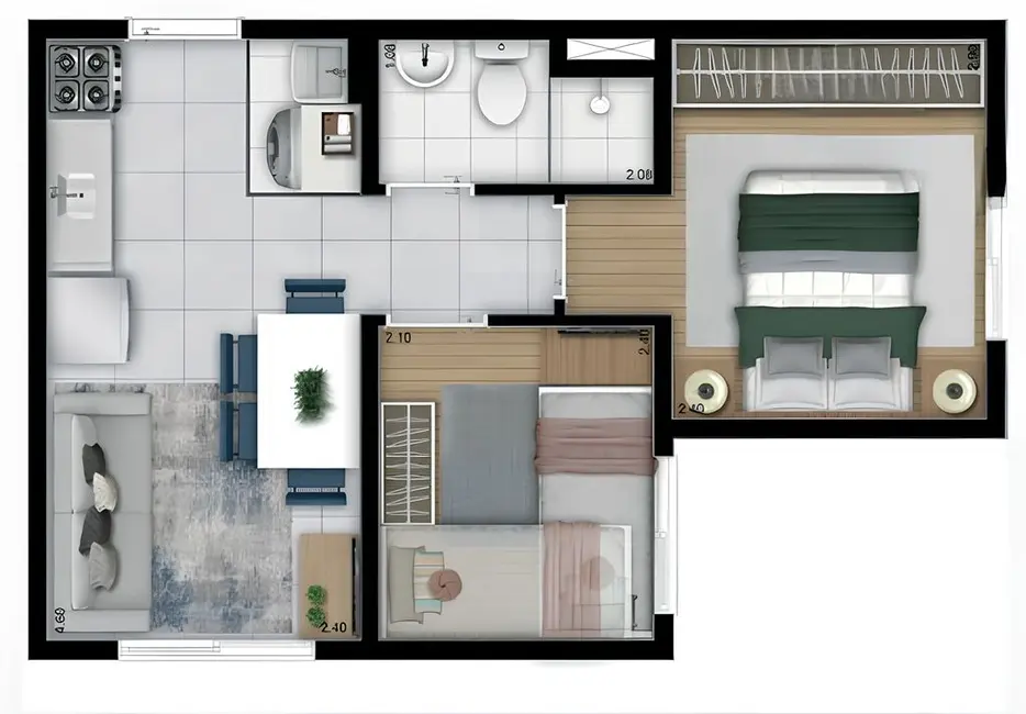 Foto 1 de Apartamento com 2 quartos à venda, 32m2 em Jaraguá, São Paulo - SP